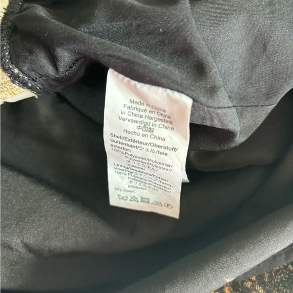 EUC Crewcuts Gold sequin skirt with black stars size L - Picture 3 of 3